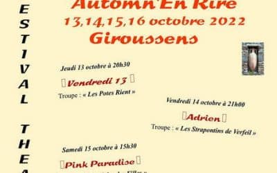 Festival Automn’En Rire à Giroussens (octobre 2022)