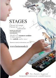 affiche stage aquarelle giroussens