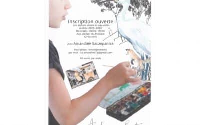Inscriptions ouvertes aux ateliers dessin et aquarelle pour enfants et adultes à Giroussens