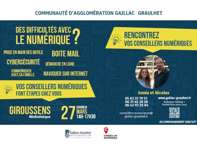 Ateliers numériques à Giroussens