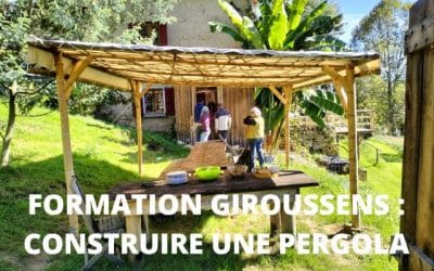 Formation à Giroussens : construire une pergola en bambou