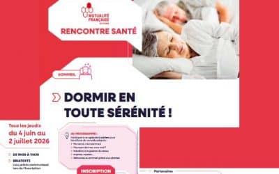 Programme de prévention Seniors « Dormir en toute sérénité ! » – 2/06/26 au 6/07/26