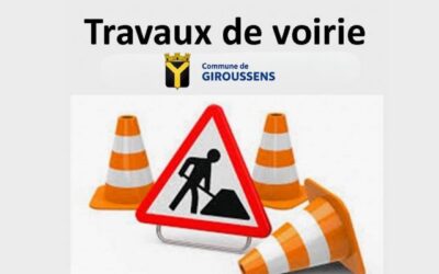 Travaux de voirie à Giroussens